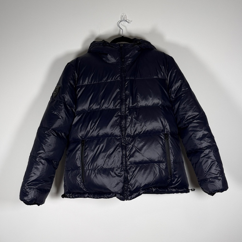 NWOT Rudsak Reversible Navy Blue Short Puffer Jacket - Picture 3 of 12